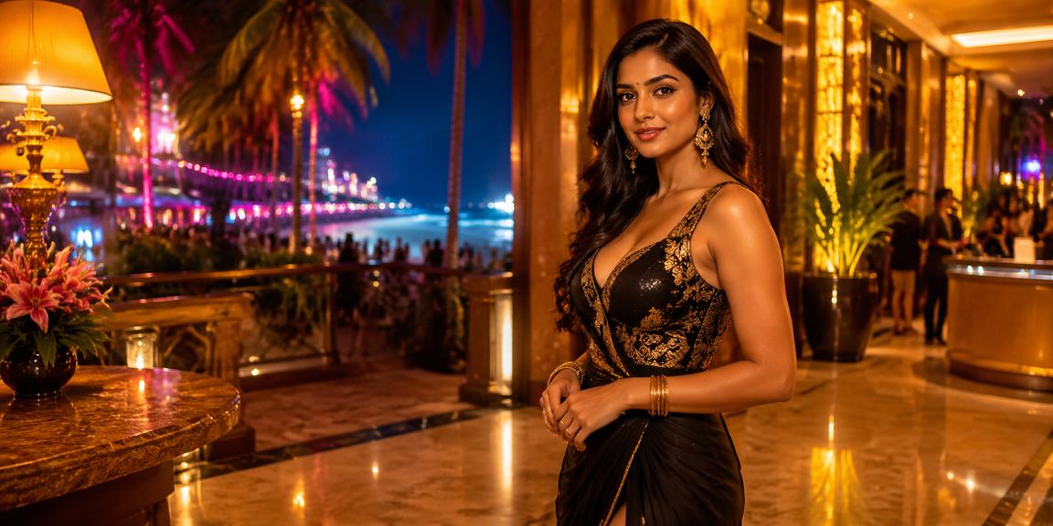 Mobile user securely making a payment at Goa beach casino