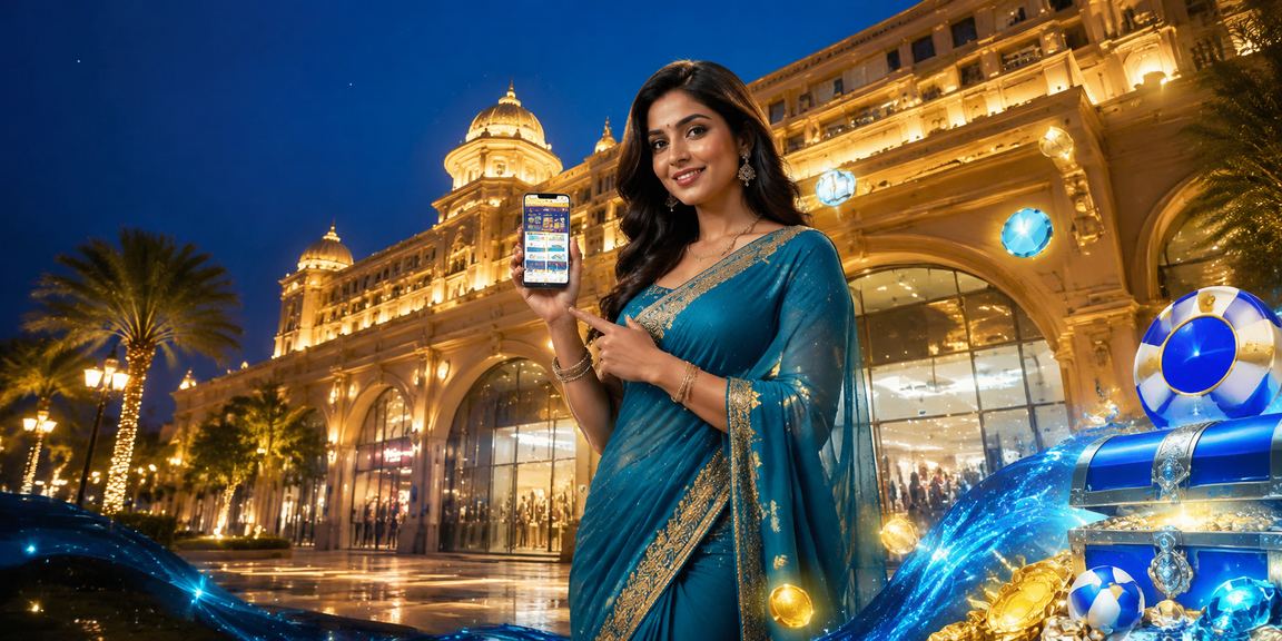 Indian woman using mobile phone for sports betting registration